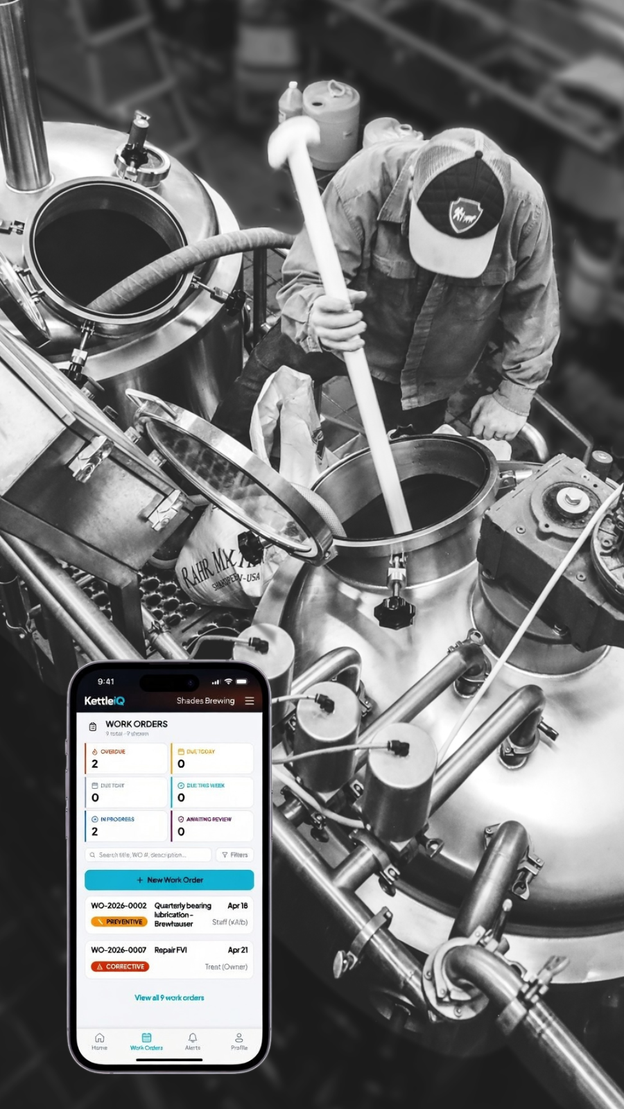 KettleiQ mobile work orders